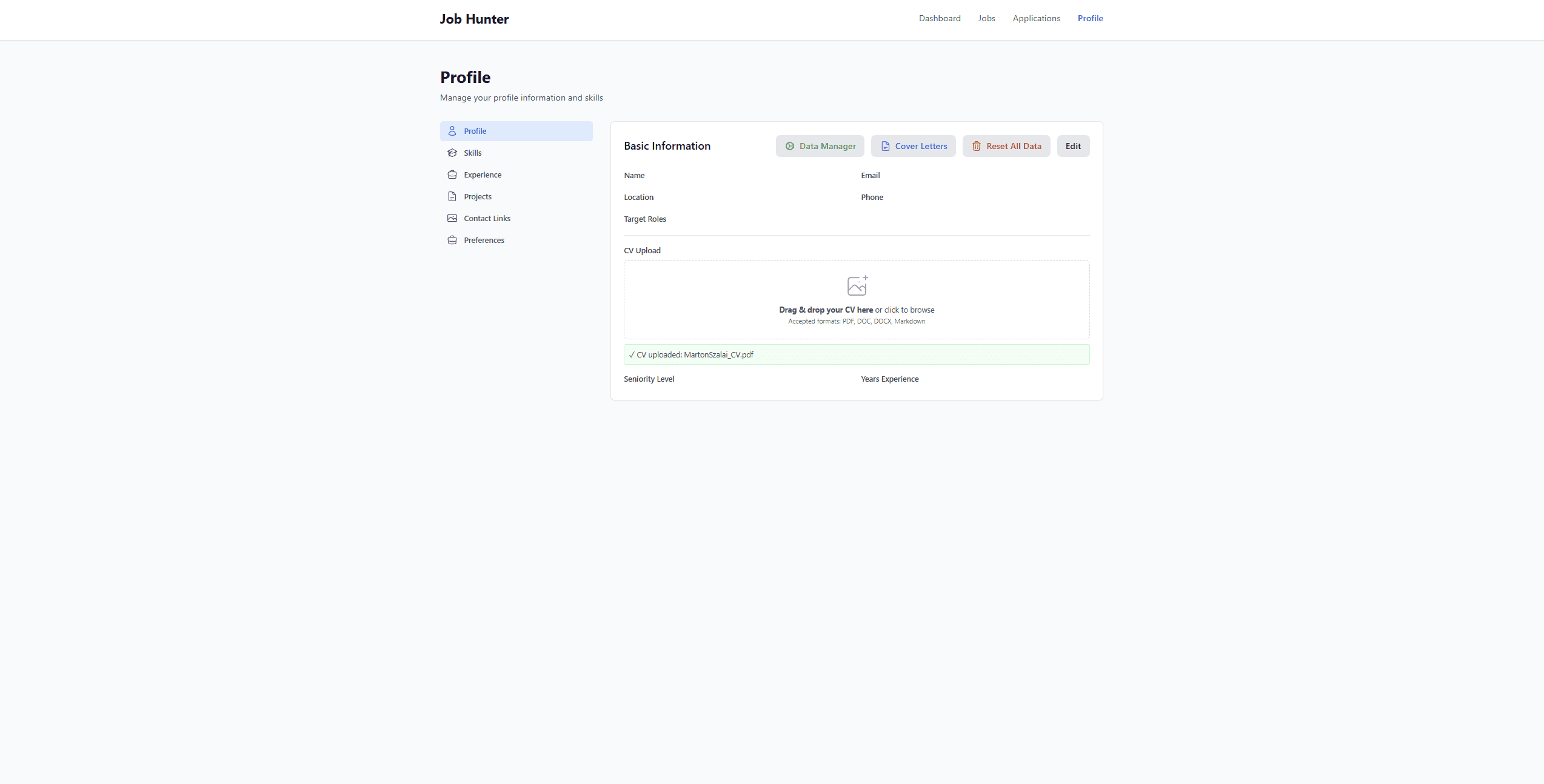 Job Hunter - AI-Driven Career Platform